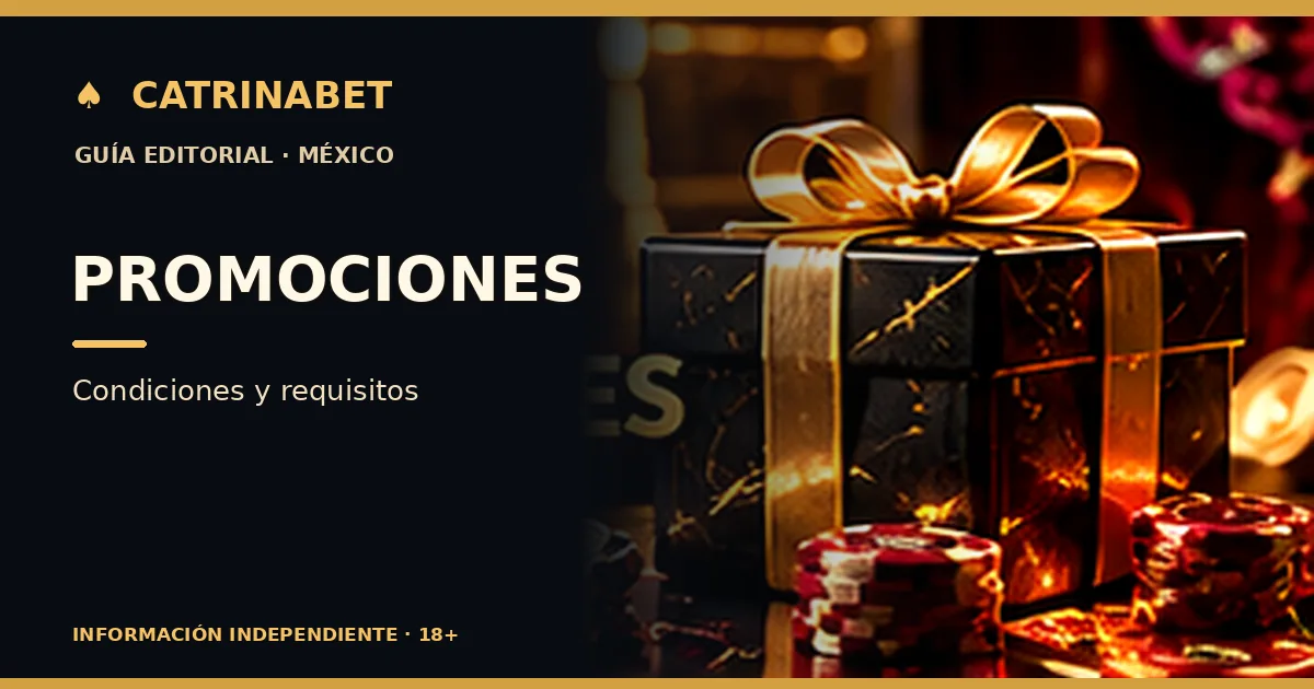 Ilustración editorial sobre Promociones de Catrinabet: cómo interpretar requisitos antes de aceptar